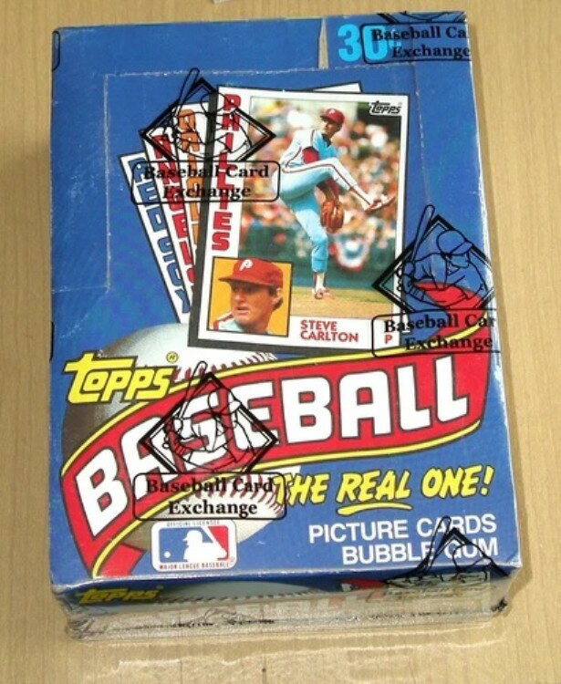 1984 Topps 未開封 ベースボールワックス ボックス 36パック 禁煙 ホーム BBCE