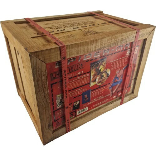 木箱入り 焼き絵入り スパイダーマン 未開封 5000個限定 ワールド /スタチュー+ DVD+フィルム