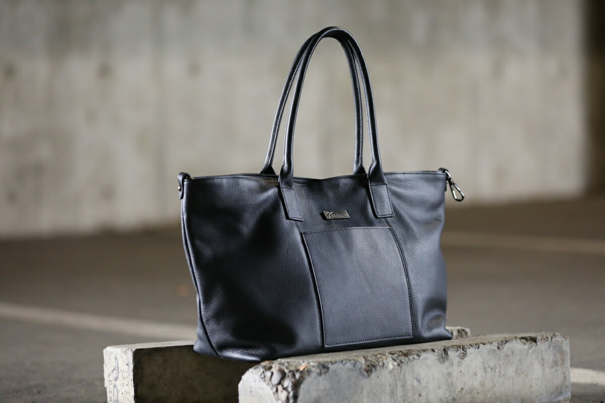 T-DEMAND【BLACKMETAL】Leather Tote 016 BLACK本革 レザー トートバッグユニセックス メンズ