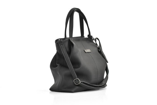 T-DEMANDトートバック【LEATHER TOTE 014】カバンレザートートエレガントCOLOR: BLACKアジャスター付ソフトな質感大容量本革ティーディメンド