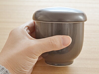 茶碗蒸し（黒マット） EASTオリジナル茶碗蒸し 器 スープカップ デザートカップ シンプル茶碗蒸し 蒸し碗 ちゃわんむし ナチュラル茶碗蒸し 美濃焼 和食器 蓋物 カフェ風 モダン