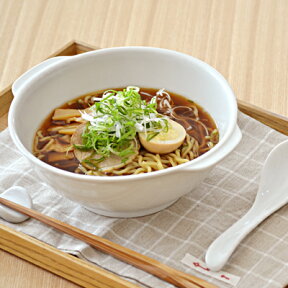 【最大600円OFFクーポン4/24 20:00～4/29 9:59】耳付きラーメン丼ぶり（ホワイト）丼 ラーメンどんぶり 白いどんぶり ボウル 丼ぶり 手付きボウル 鉢 麺鉢 大鉢 食器 おしゃれ カフェ風 シンプル