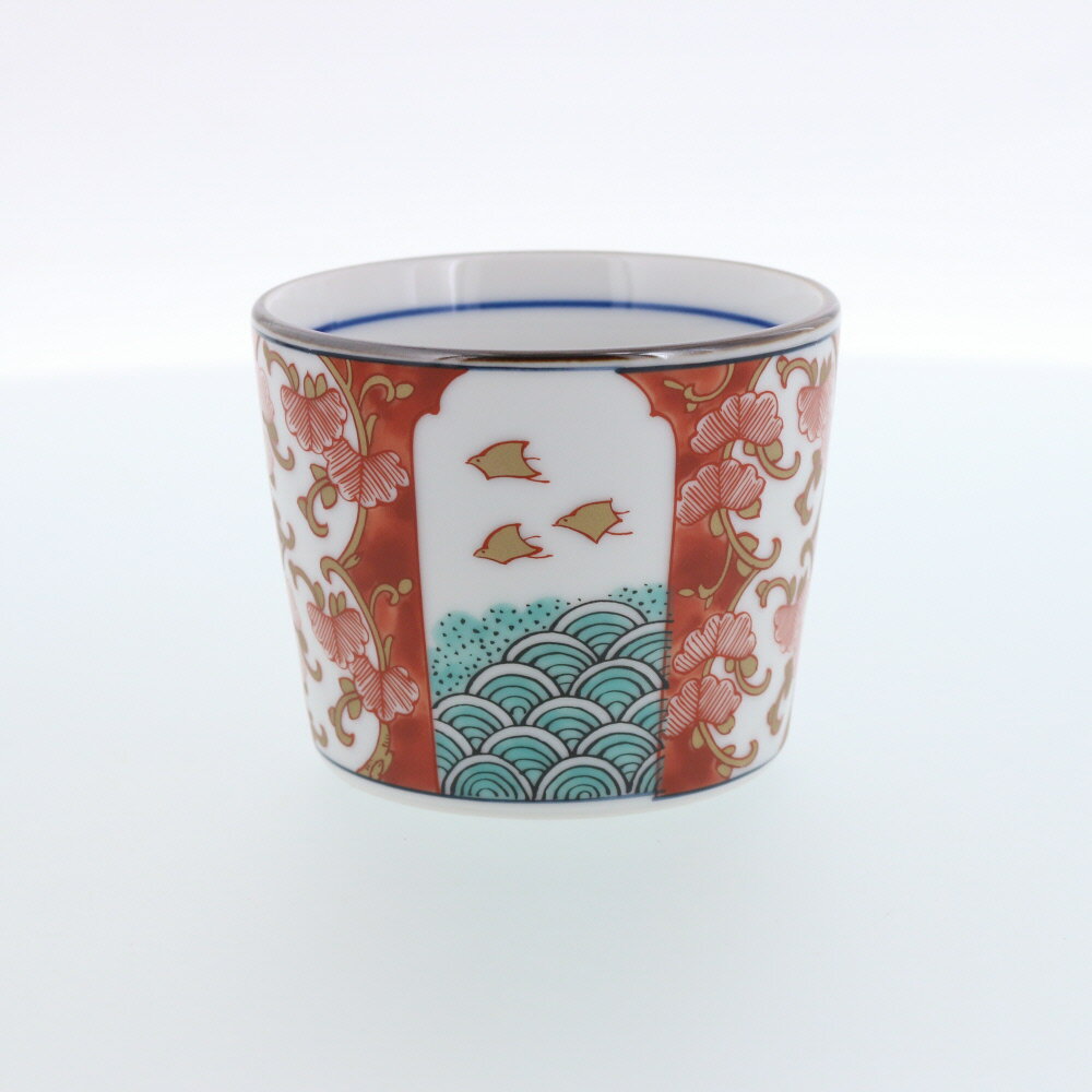 蕎麦猪口 そばちょこ 色絵 草花 あざみ 無傷完品 大振り そば猪口 古伊万里 蕎麦猪口 そばちょこ 色絵 草花 あざみ 無傷完品 大振り そば