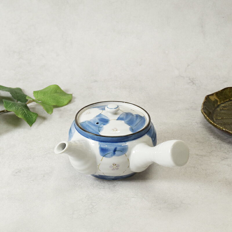 急須 395cc 濃小花 2〜3人用 タイ製 在庫限り茶こし付き 茶漉し ポット 茶器 ティーポット 日本茶 お茶..