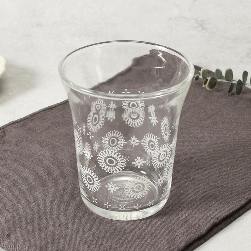 グラス 220cc フラワー