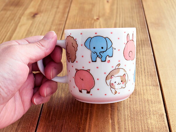 マグカップ　動物大好き　女の子用マグカップ カップ コップ マグ スープカップ 動...