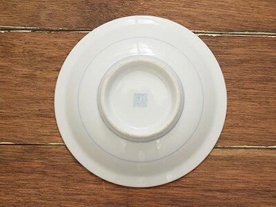 藍黄二色　花柄　中華丸高台皿　21cm大皿/中華皿/炒飯皿/天津飯丼/中華食器/深皿/盛鉢/セール/中華丼/天津丼/チャーハン皿/取り皿/中皿/おしゃれ