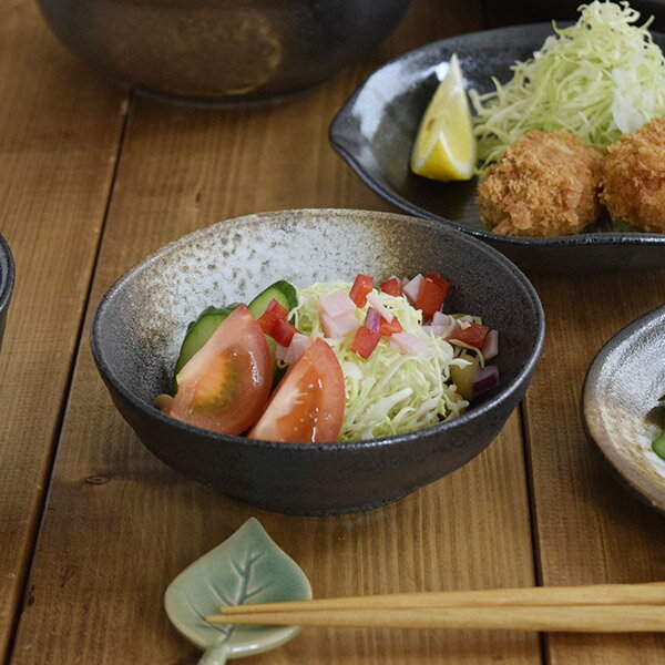 送料無料】備前焼のような作風で作られた和食器「黒備前」が揃ったセット