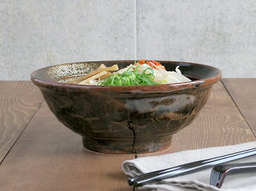油滴結晶 石目 6.8寸ラーメン丼丼ぶり ラーメン丼ぶり ボウル ラーメン どんぶり 麺鉢 大鉢 ラーメン鉢 大きめ モダン かっこいい 業務用 おしゃれ
