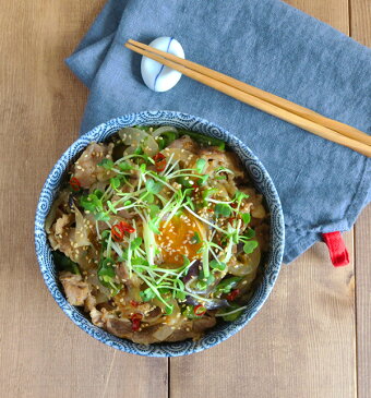 丼ぶり 和食器（古染たこ唐草）おこのみ丼ぶり（大）丼 どんぶり 和のどんぶり 麺鉢 ボウル 盛鉢 うどん鉢 ラーメン どんぶり 食器 おしゃれ 訳あり カフェ風 和モダン 和柄 和風