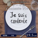 在庫限り ケーキ皿 19.5cm Contente Vivreプレート お皿 皿 洋食器 おしゃれ 食器 中皿 取り皿 サラダ皿 デザートプレート パン皿 副菜皿 カフェ食器