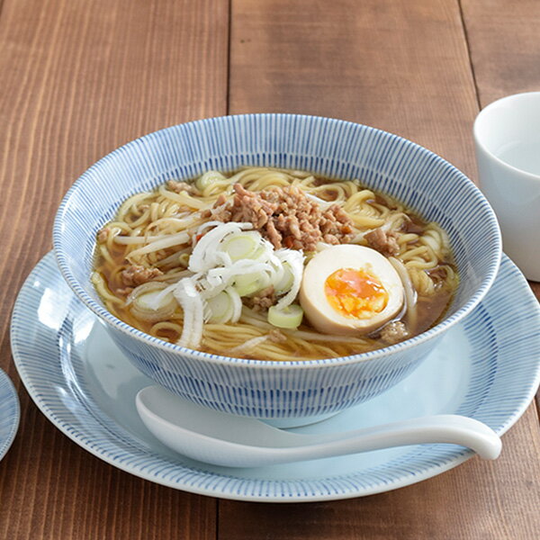 【最大2000円OFFクーポン5/9 20:00～5/16 1:59】ラーメンどんぶり 19cm 反り型 十草フレーム和食器 おしゃれ モダン 和モダン 丼ぶり どんぶり 丼 麺鉢 ボウル 鉢 大鉢 食器 ラーメン鉢 うどん丼ぶり そば丼ぶり 丼