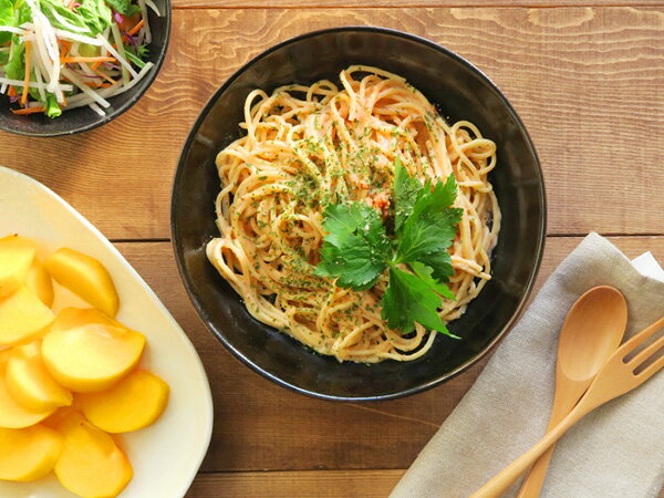和食器　パスタ皿（深皿）ゆず天目カレー皿 パスタ皿 和 カレー皿 和 パスタ皿 大鉢 クープ 美濃焼 黒いお皿 黒い食器 和食器 大皿 おしゃれ カフェ風 モダン 和風 カフェ食器