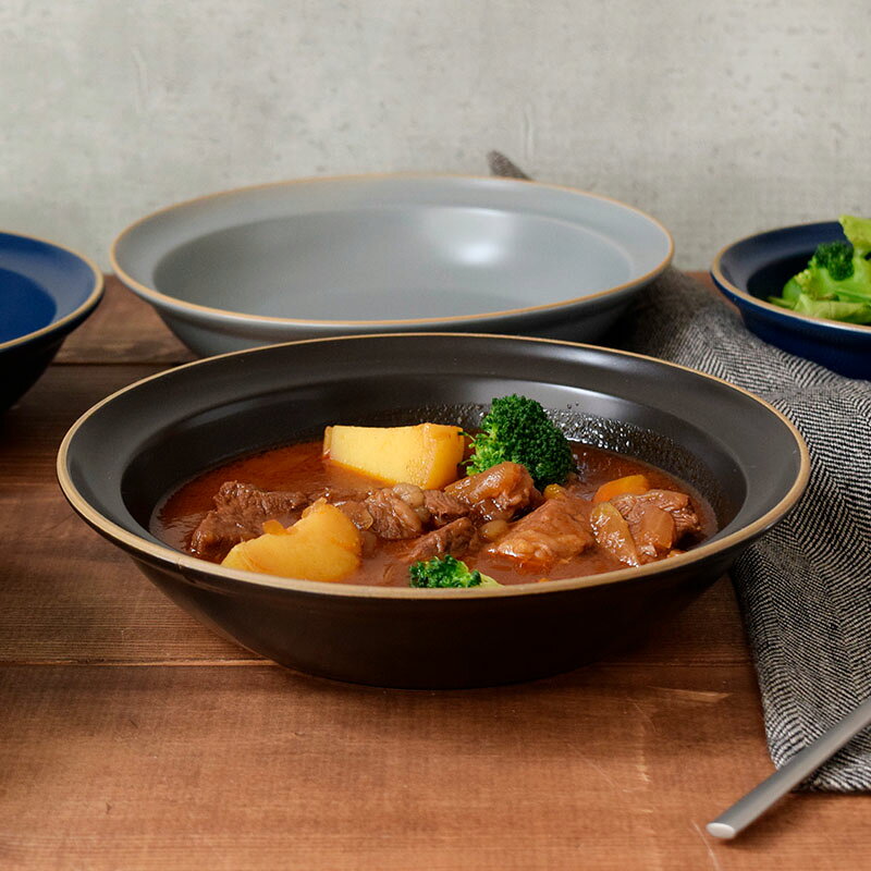 楽天市場】大皿 深皿（カラーブラック）（食器｜食器・カトラリー