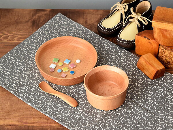 ベビー食器 木製3点セット 箱入り 離乳食食器 幼児食食器父の日 出産祝い ギフト ...