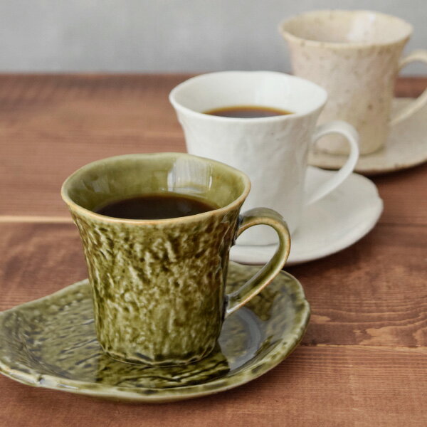 和食器 おしゃれ カップ＆ソーサー 石目 コーヒーカップ 食器セット セット カップ コップ マグ ソーサー お皿 プレート 中皿 ケーキ皿 来客 おもてなし 和カフェ カフェ食器 カフェ風 おうちカフェ 和モダン モダン おしゃれ