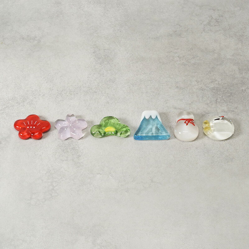 箸置き 縁起 ガラス製ガラス箸置き はしおき はし置き カトラリーレスト 食卓小物 食卓アクセサリー キ..