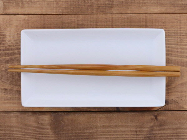 長角皿　20cm　ホワイト LAPIS皿 さら プレート 中皿 角皿 長皿 焼物皿 前菜皿 お...