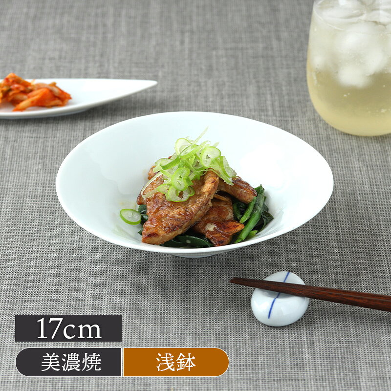 Mino Ware - 浅鉢 17cm locube 青白磁ボウル 鉢 お皿 皿 食器 中鉢 取り鉢 取り皿 煮物鉢 サラダボウル ヨーグルトボウル シリアルボウル スープボウル デザートボウル カフェ食器 カフェ風 和カフェ