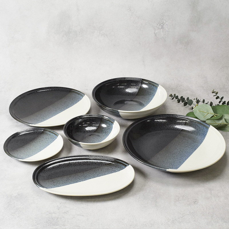three-toneスリートーン シリーズ 各1点 合計6点セット 送料無料和食器 おしゃれ モダン 和モダン シンプル シック 取り皿 サラダ皿 ケーキ皿 パン皿 デザートプレート 醤油皿 ワンプレート ランチプレート サラダボウル デザートボ
