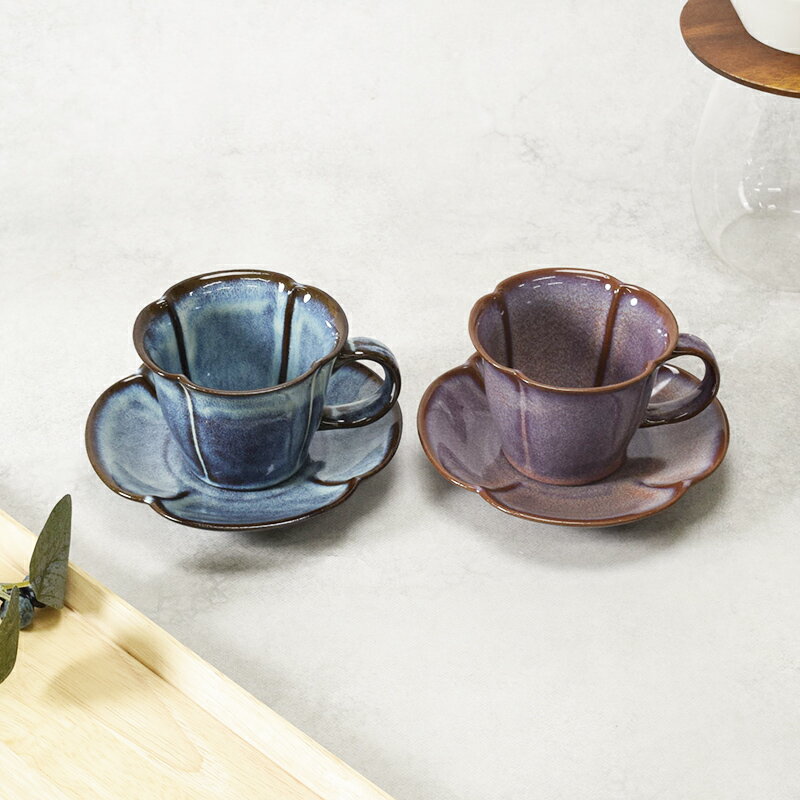 黒土 Hana カップ&ソーサー ローズグレー食器セット セット食器 来客セット おもてなし コーヒーカップ ティーカップ 紅茶 食器 お皿 プレート 皿 小皿 フルーツ皿 菓子皿 カフェ食器 カフェ風 おしゃれ