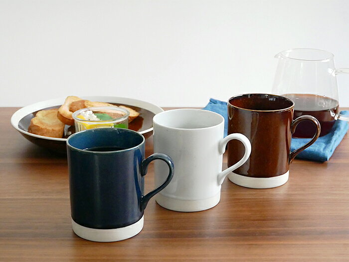マグカップ TLP 軽量食器 400cc マグ カップ コップ 軽量磁器 軽量 軽い食器 食器 おしゃれ 洋食器 コーヒーマグ コーヒーカップ 塗分け 塗り分け カフェ食器 (3)