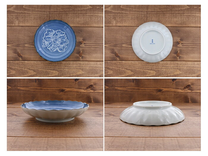 中皿5枚セット 16.5cm 染付絵変り 化粧箱入り ギフトプレート お皿 皿 和食器 おしゃれ 食器 中皿 取り皿 ギフト食器 贈り物 プレゼント 結婚祝い 引っ越し祝い お