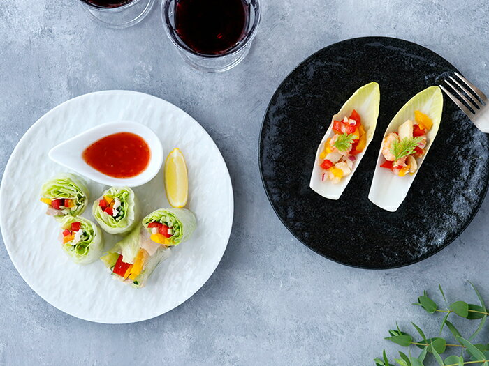 プレート 20cm スレート調 ホワイトプレート おしゃれ 皿 食器 和食器 大皿 ディナープレート ワンプレート 盛り皿 パスタ皿 パン皿 主菜皿 メインプレート サラダ皿