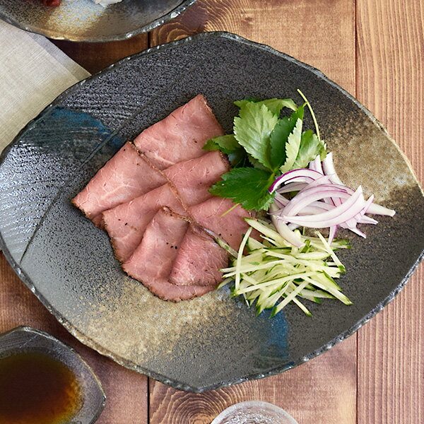 高級感あるおしゃれなディナーを楽しめる大皿。日本製/美濃焼/食器 お...