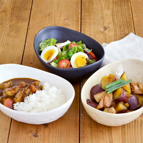 【最大600円OFFクーポン4/24 20:00～4/29 9:59】カレー皿 おしゃれ 煮物鉢 和食器 和の楕円鉢 minoruba(ミノルバ) 楕円 楕円皿 どんぶり 丼ぶり 丼 皿 お皿 食器 鉢 ボウル 大鉢 カレーボウル パスタボウル