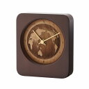 置き時計 インテリア時計 家具 インテリア 木製品 コレクション 木製置時計 日本製 天然木贅沢に使用 落ち着きのある風合い 置時計 世界地図 インデックス レ...
