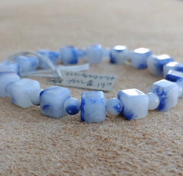 ブレスレット レディースアクセサリー アクセサリー ファッション デュモルチェライトシリカ キューブ ..