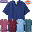 Dickies スクラブ(男女兼用) 7061SC SS〜4L FOLK フォーク 5色展開