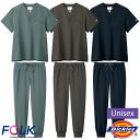 Dickiesスクラブ上下セット 7090SC-5031SC-SET 3S〜4L 男女兼用 FOLK フォーク Dickies ディッキーズ 3色展開