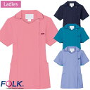 レディスジップスクラブ® 7024SC S~4L フォーク FOLK 4色展開