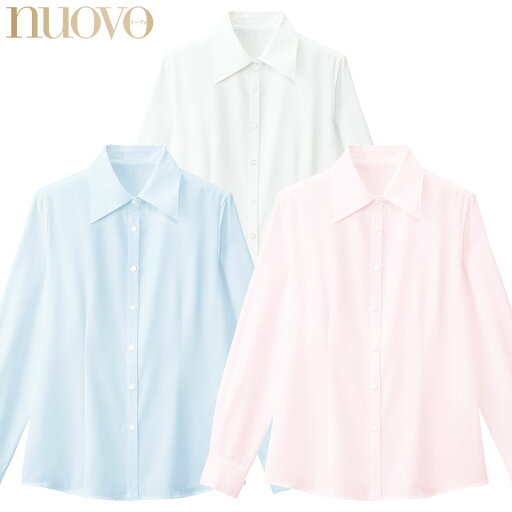 ブラウス(長袖)FB7548 5号〜23号 女性用 NUOVO ヌーヴォ 3色展開 ブラウス(長袖)FB7548 5号〜23号 女性用 NUOVO ヌーヴォ 3色展開