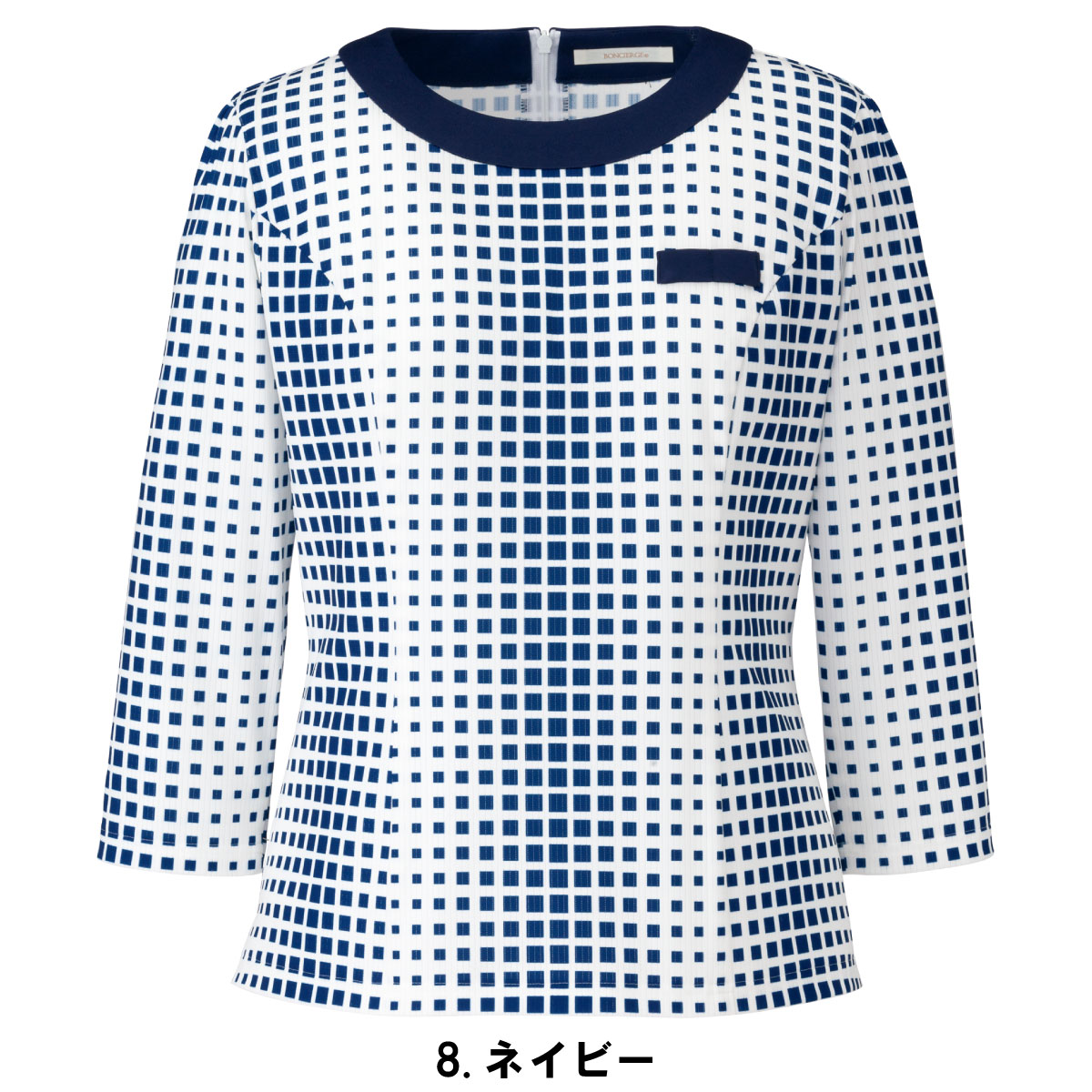 七分袖プルオーバー BCK7104 BONMAX ボンマックス 女性用 オールシーズン 2色展開 5号〜21号