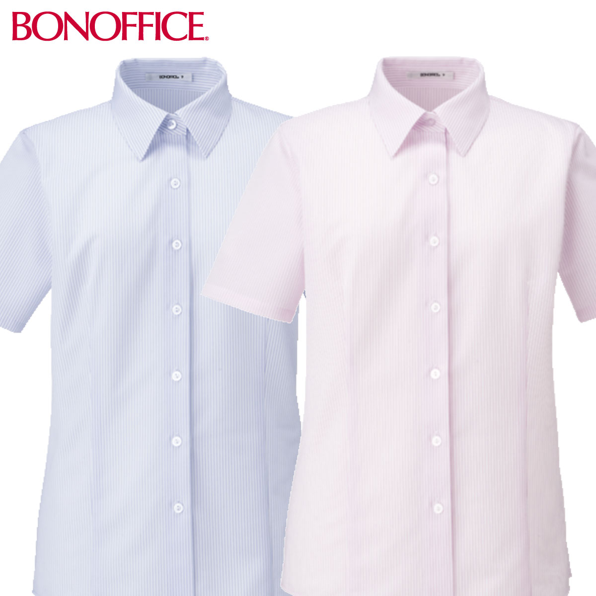 半袖ブラウス RB4562 5号〜21号 ボンマックス BONMAX 女性用 2色展開
