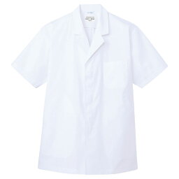 白衣(半袖)[男性用] AB-6407 S〜3L アルベチトセ arbe ホワイト