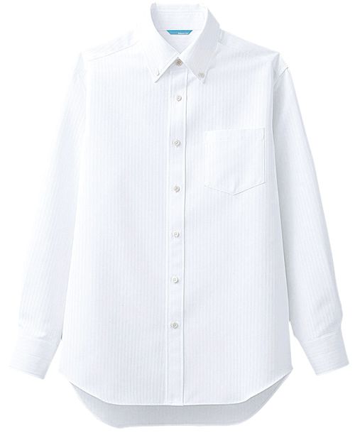 【シャツ】【アルベチトセ　arbe ボタンダウンシャツ長袖（メンズ）-S〜3L BC-6918】　レストラン　飲食店制服　バー　バル　サービス　ショップ　ホテル　ブライダル　カフェ　男性用　透け防止　携帯安定　吸汗速乾　透けない　BC6918