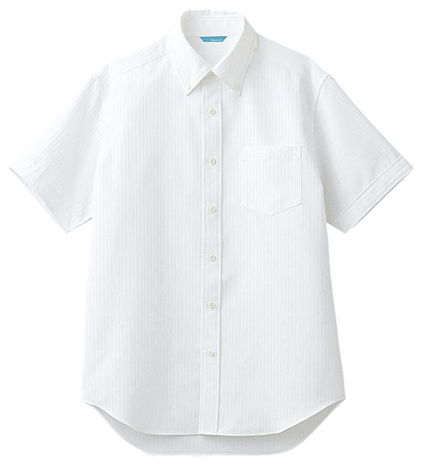 【シャツ】【アルベチトセ　arbe ボタンダウンシャツ半袖（メンズ）-S〜3L BC-6919】 　レストラン　飲食店制服　バー　バル　サービス　ショップ　ホテル　ブライダル　カフェ　男性用　透け防止　携帯安定　吸汗速乾　透けない　BC6919