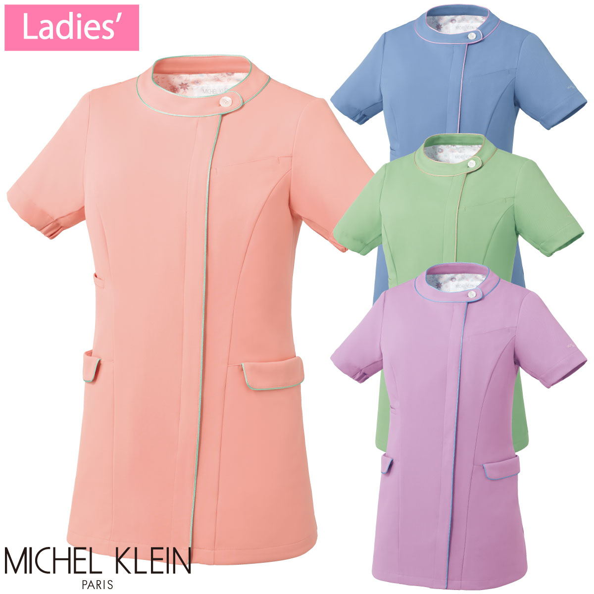 ファスナースクラブ(女性用) MK-0062 S〜3L 4色展開 ミッシェルクラン MICHEL KLEIN チトセ ユナイト