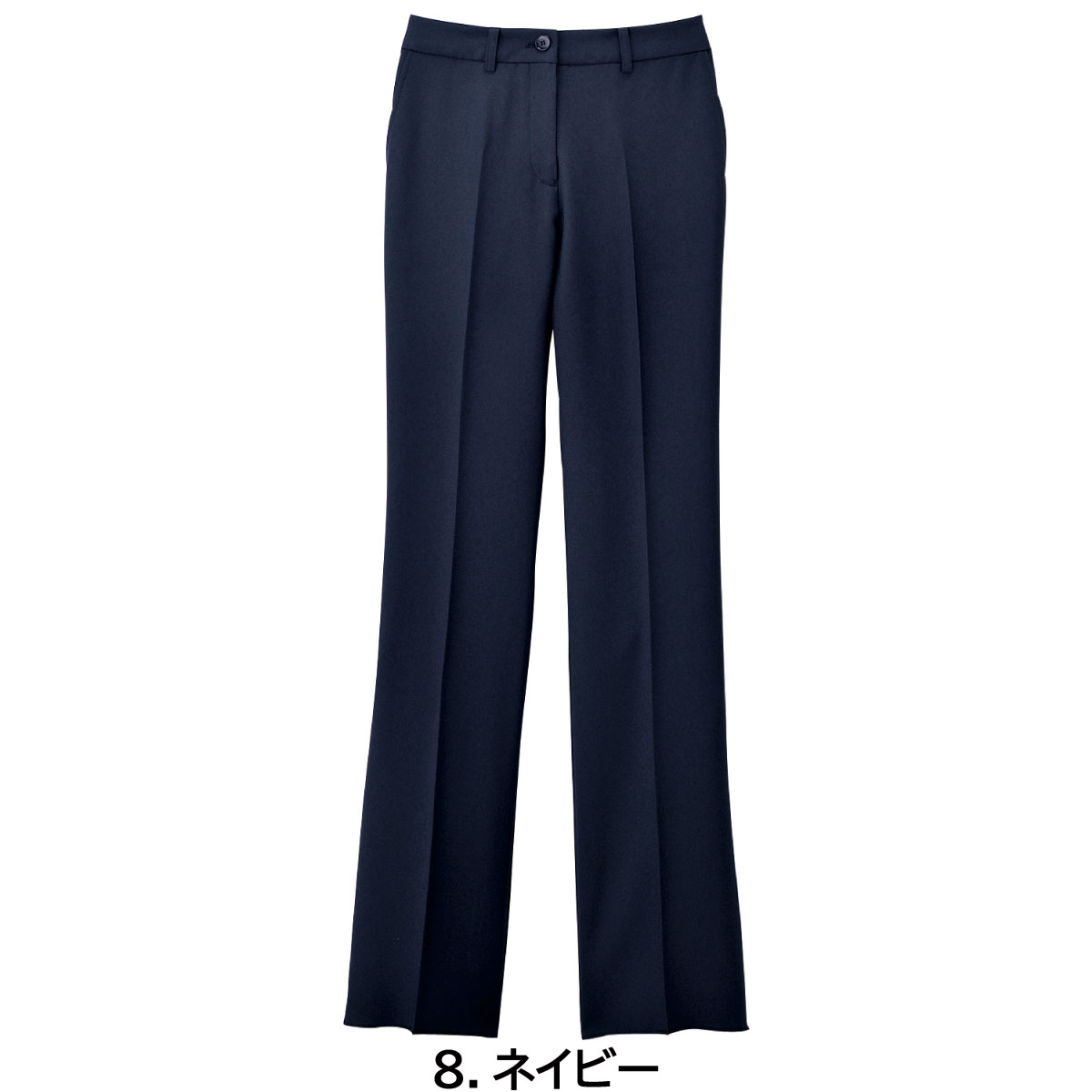レディスノータックストレートパンツ FP6300L 5号〜17号 女性用 FACEMIX フェイスミックス 2色展開