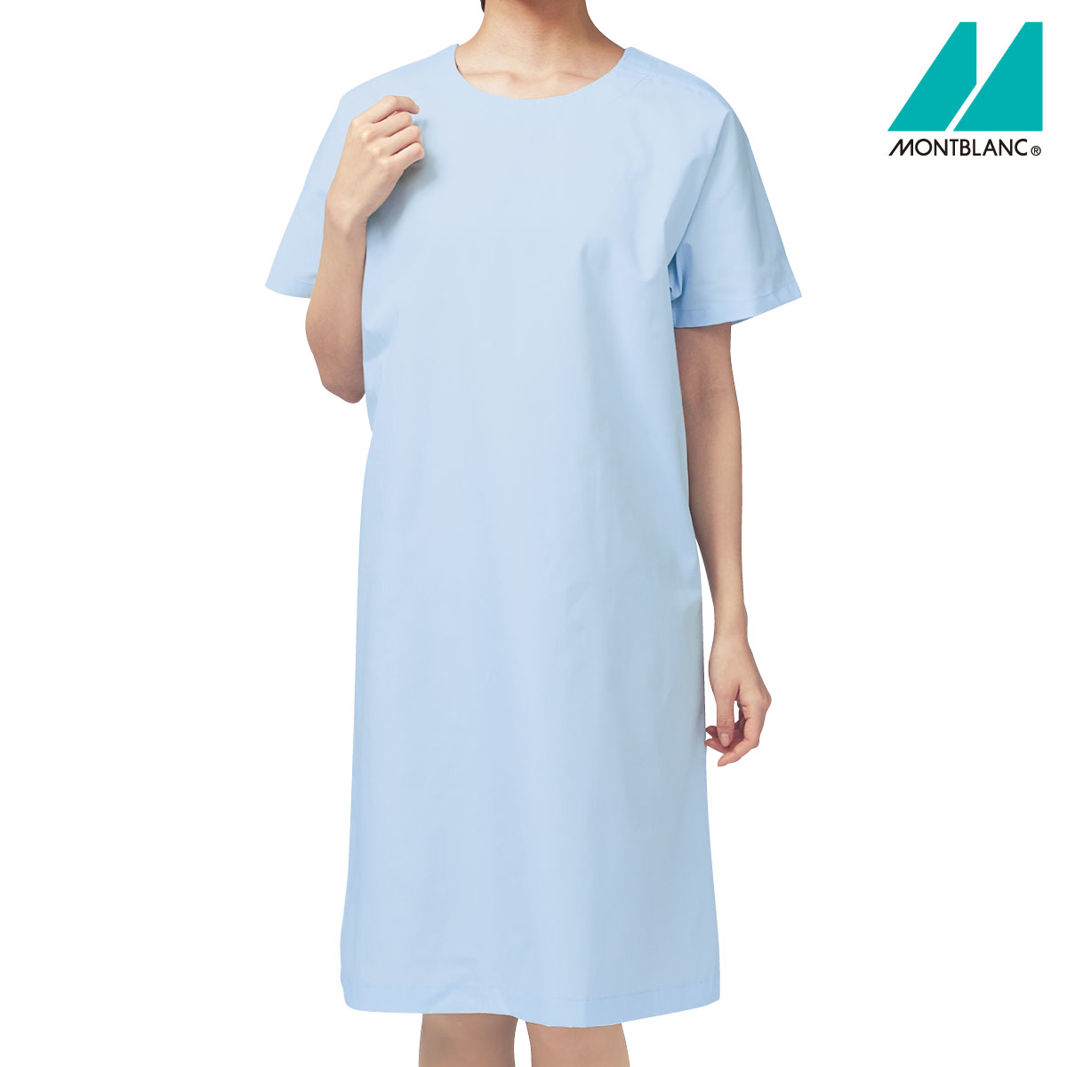 検診衣（半袖・かぶり式）59-502 M～L 男女兼用 ユニセックス 住商モンブラン MONTBLANC 1色展開