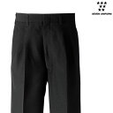 ツータックスラックス(男性用)DL2974 70~125cm セブンユニフォーム SEVEN UNIFORM ブラック 1色展開