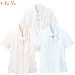 半袖ブラウス GBSL-1452 5号～21号 女性用 GROW グロウ 3色展開