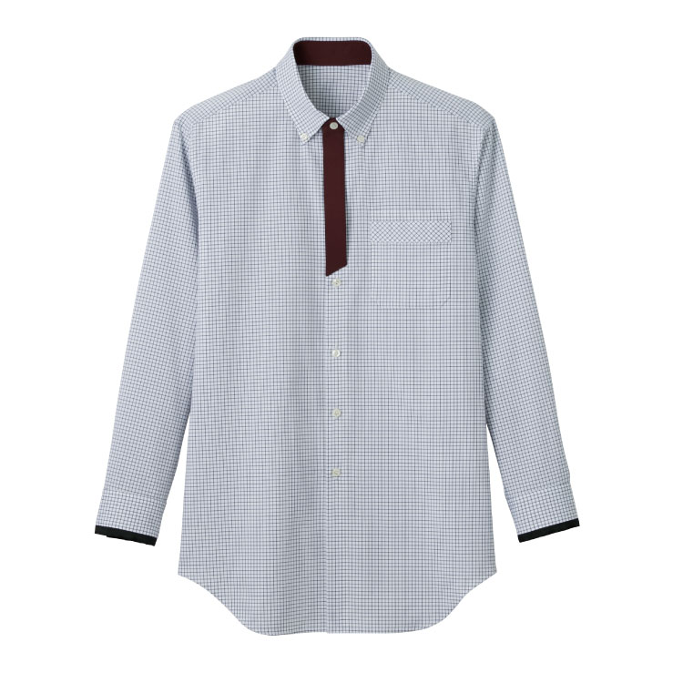 シャツ(男女兼用) LBLU-1707 SS〜4L ブルー LAND ランド サーヴォ SerVo