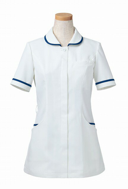 女性用 半袖 ナースジャケット R8440 S～4L RISERVA ヤギコーポレーション 3色展開