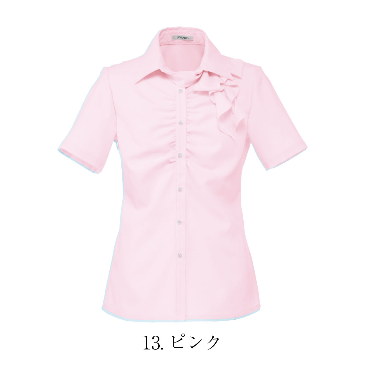 女性用 半袖ブラウス U81550 5号〜19号 UNILADY ヤギコーポレーション 3色展開