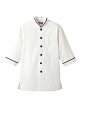 【シャツ】【サンペックスイスト 男女兼用ショップコート-S〜4L D1128】 飲食店制服 カフェ レストラン 書店 生花店 雑貨店 花屋